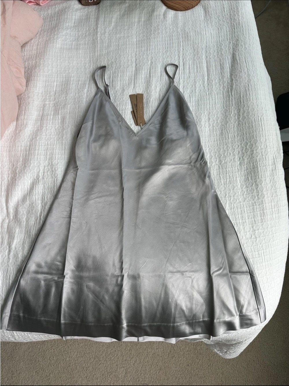 SKIMS Heavyweight Cami Mini Dress Color: Mirror Size M NEW WITH TAGS